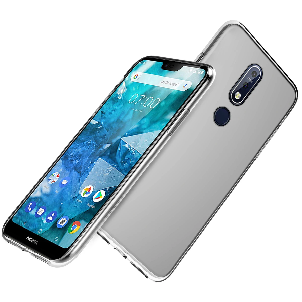 

CASEWIN For Nokia 7.1 Case Transparent Silicone Shockproof Soft TPU Back Cover For Nokia 7.1 Case 2018 Clear Phone Coque Slim