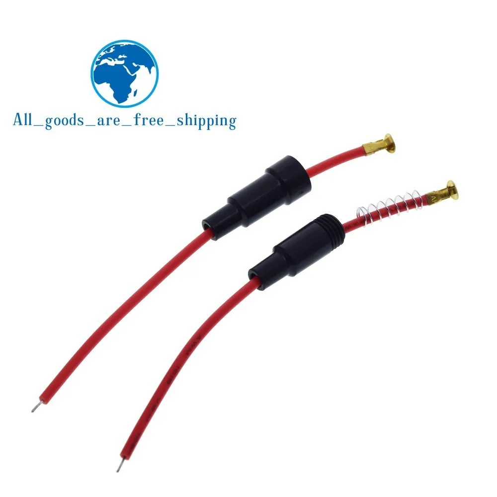 Завеса 1 пара 5*20 мм Стекло держатель предохранителя винт Тип 5X20mm с 22 AWG проводной