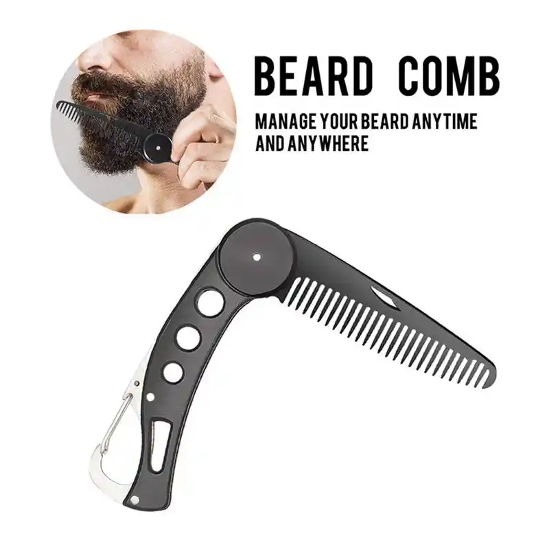 ステンレス鋼ひげ櫛矯正櫛メンズあごひげスタイリングツールヘアブラシ美容男性 Combs Aliexpress