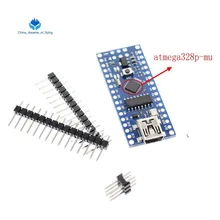 1 шт. мини USB с Загрузчиком Nano 3,0 контроллер совместимый для arduino CH340 USB драйвер 16 МГц NANO V3.0 Atmega328 хороший