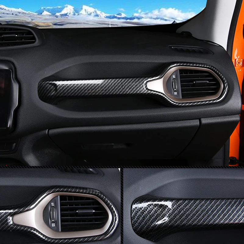 Abdo Fake Carbon Fiber Interior Trim Co Pilot Co Driver Grab