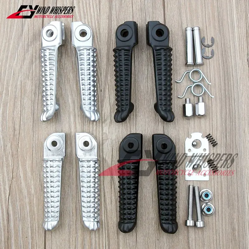 

Motorcycle Front Rear Footrests Foot pegs For Yamaha YZF R1 1998-2014 R6 1999-2014 R6S 2003-2008