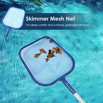 

Fish Pond Skimmer Net Swimming Pool Cleaning Leaf Skimmer Mesh Frame Net Pool Cleaning Net Professional Tool Salvage Net Mesh