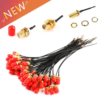 

5PCS 15CM SMA Straight JACK TO IPEX FEMALE connector RF Pigtail cable uFL/u.FL/IPX Antenna adapter wire for WIFI/GSM/GPS 1.13mm