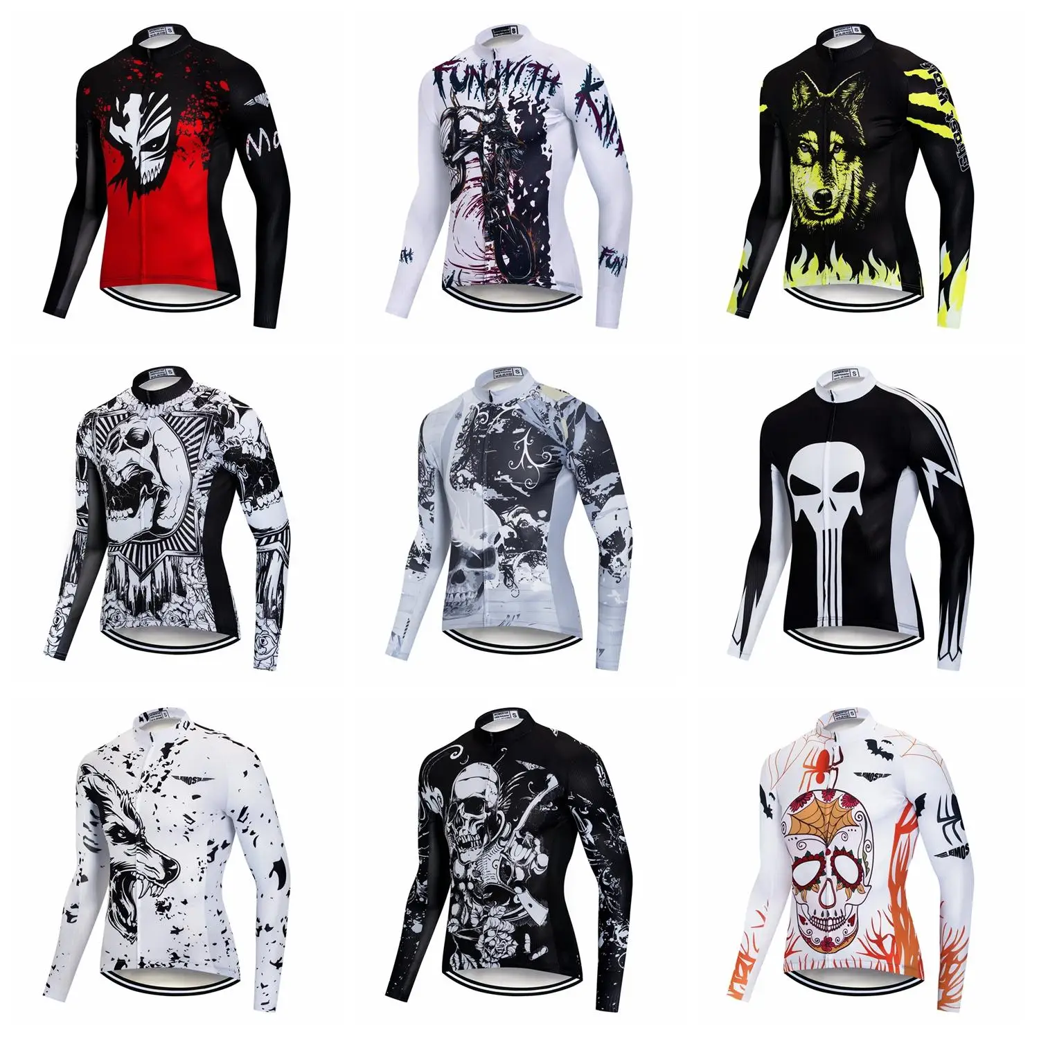 

Weimostar Men Winter Spring Cycling Jersey Long Sleeve MTB Road Bicycle Clothing Quick Dry Ropa Ciclismo Bike Shirts