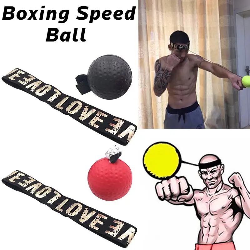 

Boxing Reflex Speed Punch Ball MMA Sanda Boxer Raising Reaction Force Hand Eye Training Set Stress Boxing Muay Thai Exercise