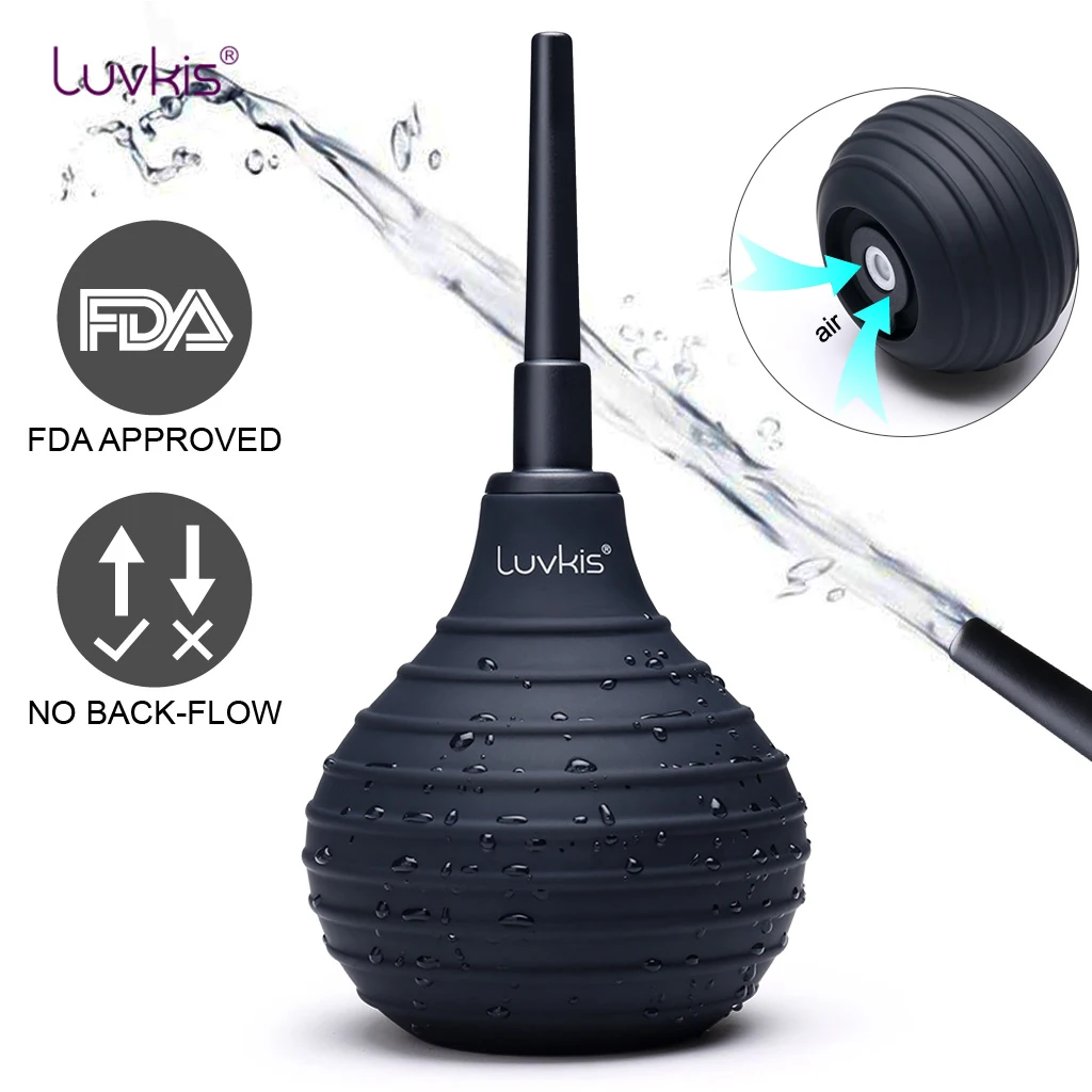 Luvkis Anti Flow Back Enema Rectal Syringe Cleaner Kitslismaphilia Repeat Squeeze Anal Sex Douching Irrigation Lub 250ml |