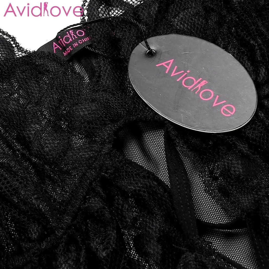 Avidlove, сексуальное нижнее белье, горячая эротическая одежда для сна, Babydoll, женское эротичное нижнее бельё, открытая спина, Кружевная Сетка, бюст, сексуальная сорочка, крест