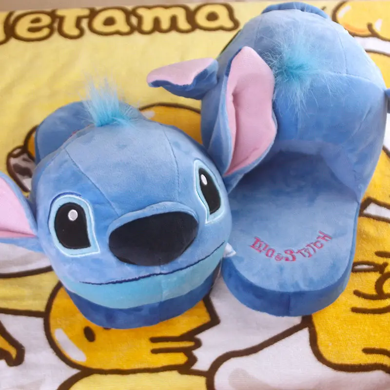 

Stitch big head plush indoor slippers slipper shoe anime gift unisex room home shoes fashion new