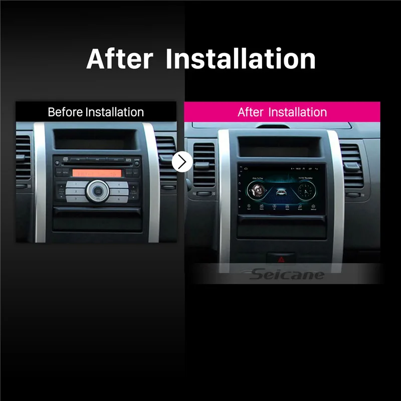 Seicane Android 8,1 7 pulgadas doble Din coche Universal Radio GPS Multimedia unidad jugador para TOYOTA Nissan Kia RAV4 Honda VW Hyundai