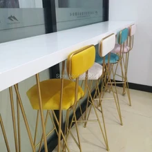 Деревенский стиль байковое Золотое кресло гостиничный стул для свадьбы подъемный барный стул высокий стул креативный кофе стул современный