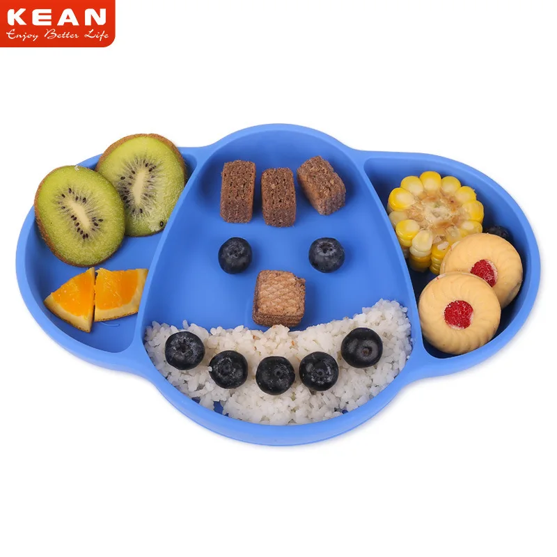 

Safe food grade silicone plate Creative suction cup Baby suction cup Clean and sanitary dish
