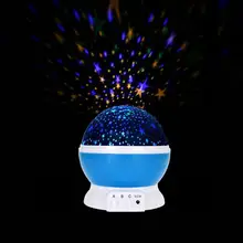 Novelty Luminous Romantic Starry Sky LED Night Light Projector Battery USB Night Light Creative Bed Story Birthday Toy For Kids