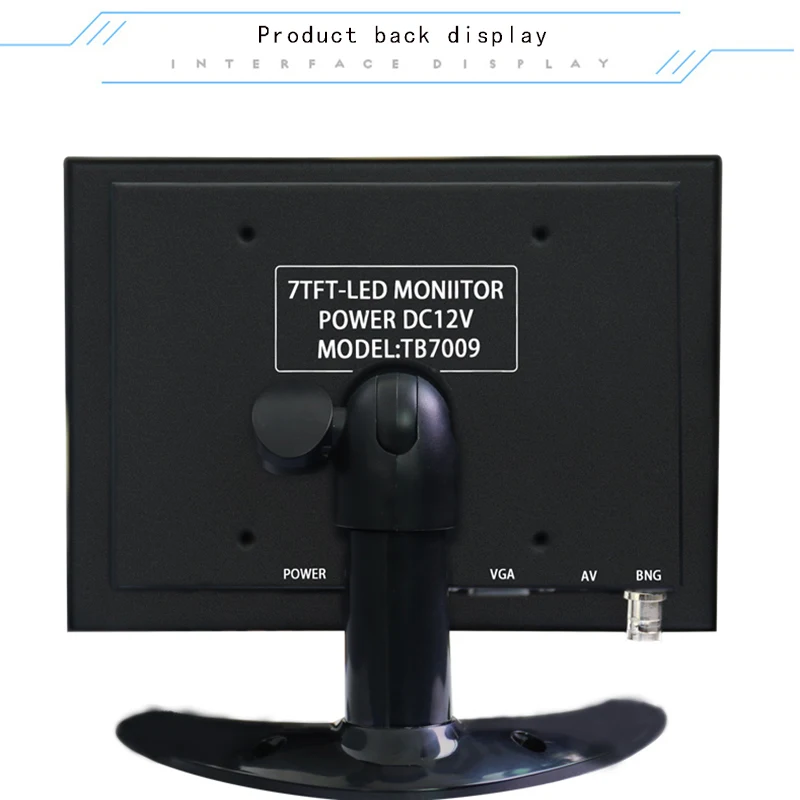 7inch industrial LCD monitor computer monitor HDMI hd AV VGA BNC input screen
