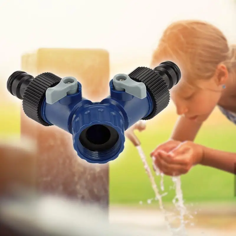 Water Tap Splitter Quick Connector Adaptor Y Shape Garden Tap Splitter For Irrigation Ideal For Use With A Variety Of Hose Pipe