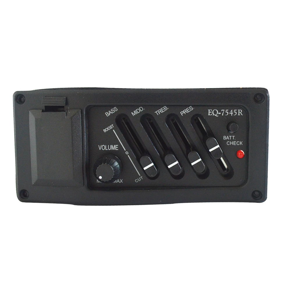 

4 Band Equalizer Preamp for Classical & Acoustic Guitar 4Band EQ fit for Silm Body Guitar Folk Guitar Pickup