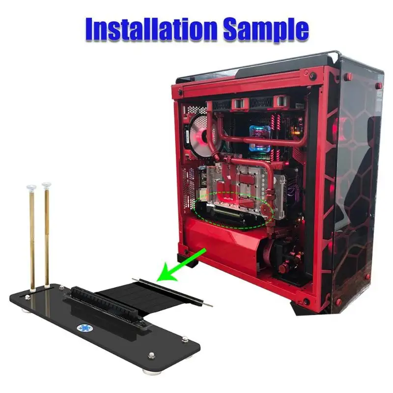 

Graphics Cards Stand DIY ATX case PCI-E external built-in kickstand Mounting bracket Stand Holder for pcie x1 x4 x16 riser cable