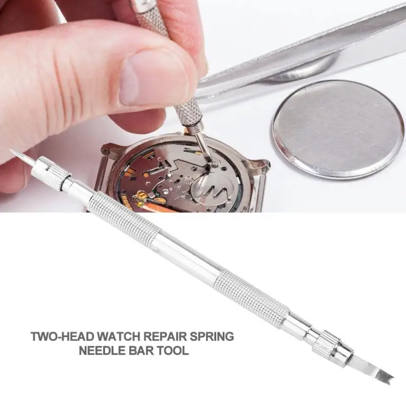 Two head Watch Repair Spring Needle Bar Tool Steel Watch Strap Link