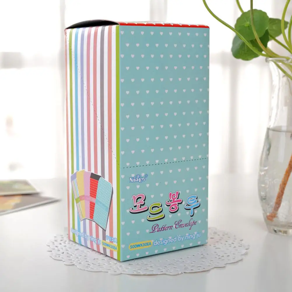  150Pcs Candy Color Cute Cartoon Lucky Money Envelopes Invitation Card Case Party Decorative Cover C - 33009739156