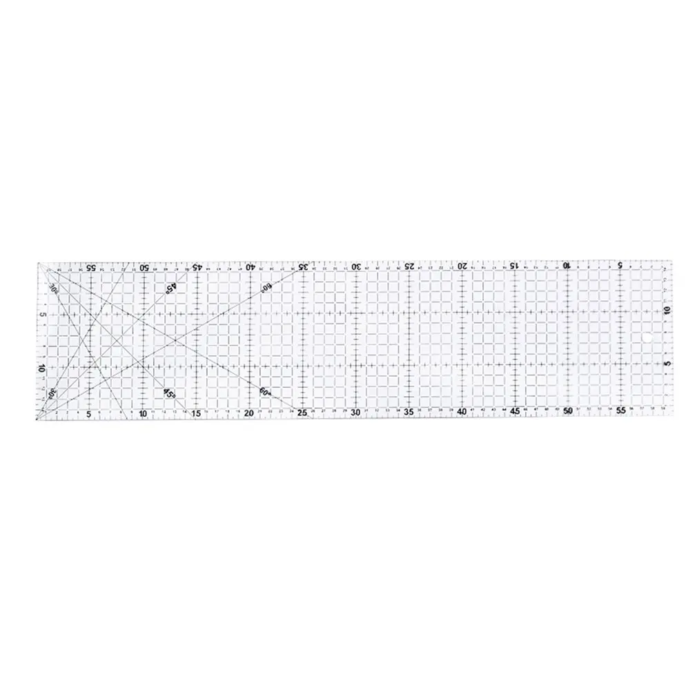 

Patchwork ruler Ruler DIY hand tool (60*15cm black square ruler)