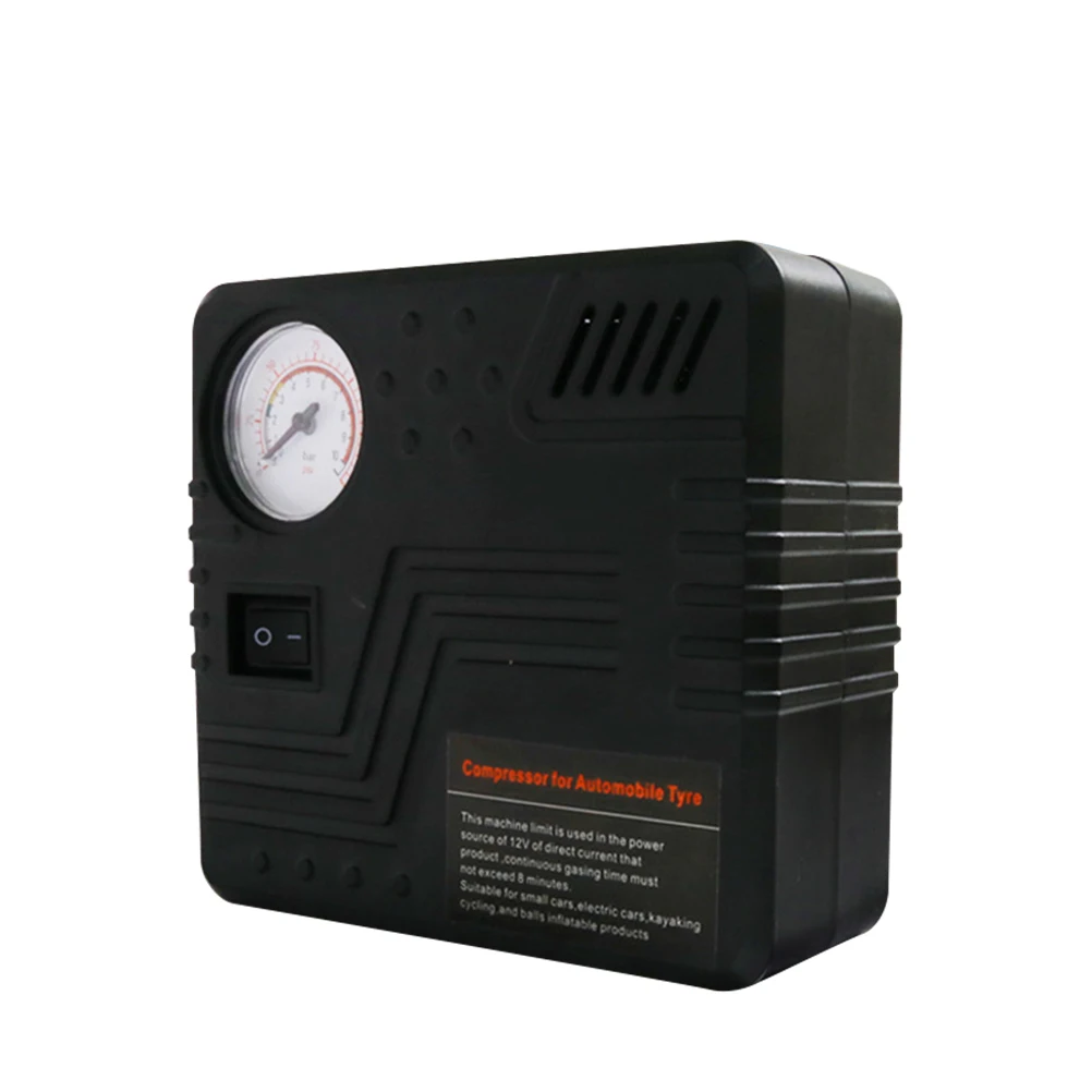 

19 Cylinders 120 PSI 120W DC 12V Car Air Compressor Pump Mini Portable Durable Tire Inflator with Pressure Gauge
