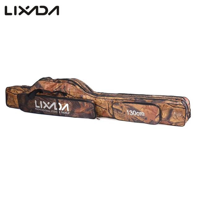 Lixada 100cm/130cm/150cm Fishing Bag Portable Folding Fishing Rod Reel Bag Fishing Pole Gear Tackle Tool Carry Case Carrier Travel Bag Storage Bag