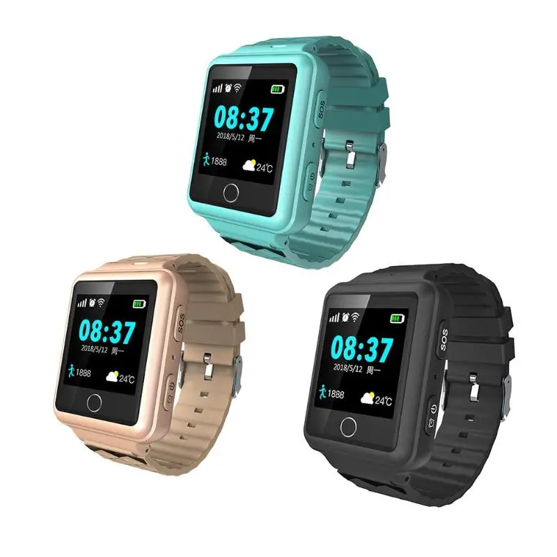 

Mobile Phone Elderly Children GPS+WiFi+LBS Real Time Tracker Smart Watch IP67 Waterproof SOS Remote Monitor Anti-lost Locator
