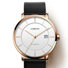 Люксовый бренд LOBINNI часы для мужчин Япония MIYOTA 9015 автоматические механические мужские часы t сапфировые водонепроницаемые часы L5016-3