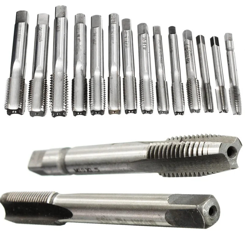 

DIY Brand HSS Metric Hand Tap Set Machine Tap M10 12 14 16 18 Right Hand Thread Drill Bits