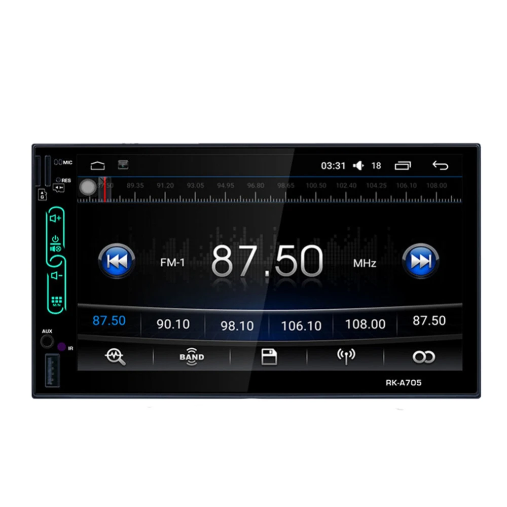 

Android 6.0 Car 7 Inch Capacitive Screen Gps Navigation Dvd Player Fm / Am / Rds Radio Wifi Mp5 Player Rk-A705