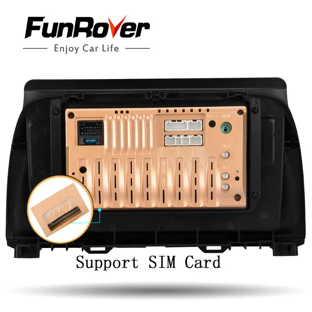 Discount Funrover 2 din 8 core android 9.0 Car dvd multimedia player for Mazda CX-5 2013-2016 car radio stereo gps navigation DSP wifi BT 5