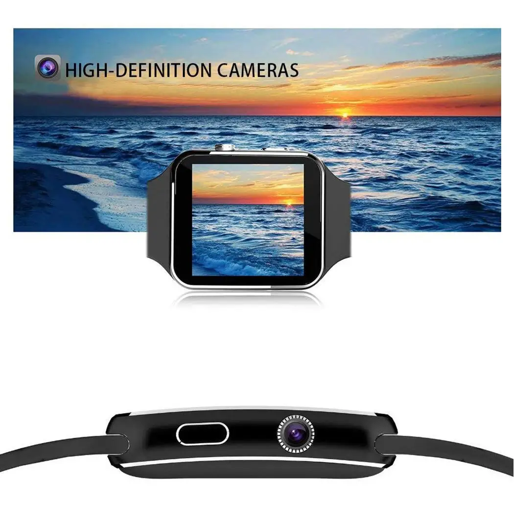 Многофункциональный X6 Bluetooth Смарт часы монитор сердечного ритма 280 мАч IPS Display