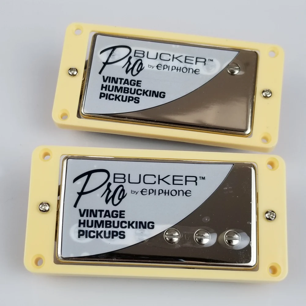 Kaufen 1 Set Original Echten Epi LP Standard PRO Elektrische Gitarre Alnico Humbucker Pickup Nickel Gold Abdeckung