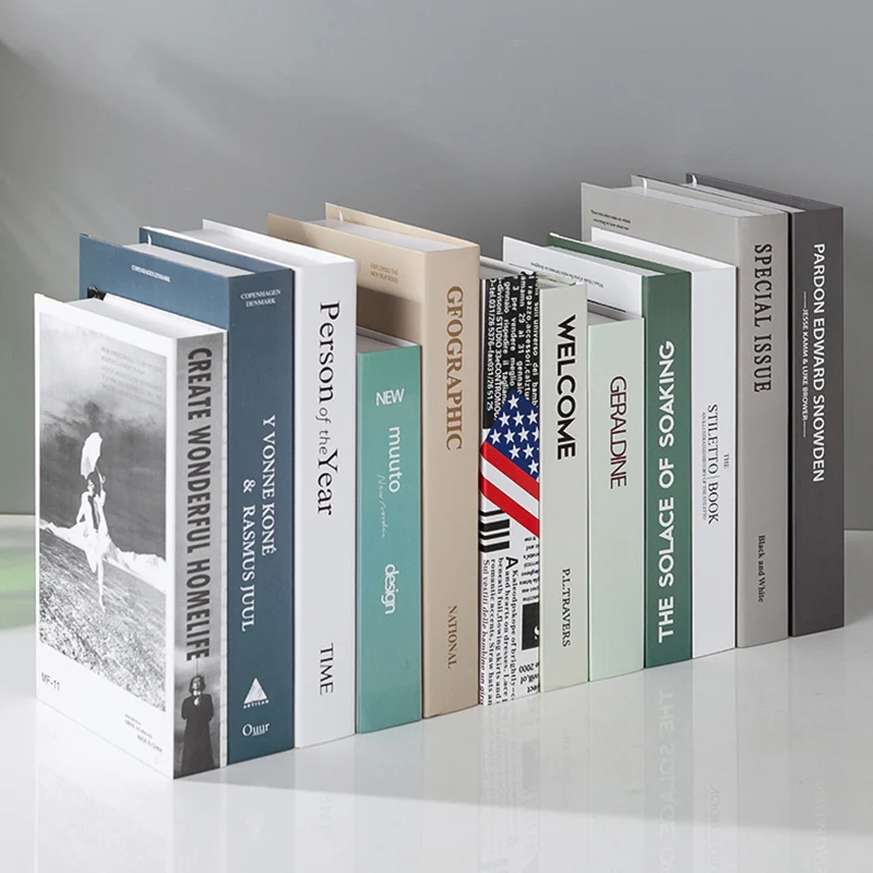  Nordic Modern False Book Simulation Book Decoration Creative Home Furnishing Bedroom New Wine Cabin - 32969684683