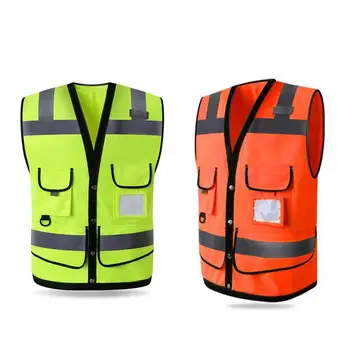 

Outdoor Night Riding Running Hi-Vis Safety Vest Reflective Jacket Security Waistcoat Outdoor Sports At Night Safer Free Size