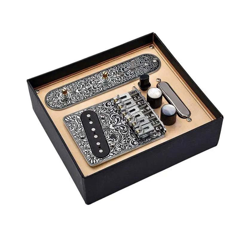 

1 Pcs Black Nickel Pattern TL Bridge Neck Pickup With Bright Clear Illuminated LCD Display Musical Instruments Pre-Amp Pick-Up
