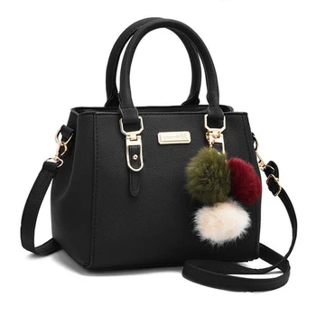 

Brand Women Hairball Ornaments Totes Solid Sequined Handbag Hot Party Purse Lady Messenger Crossbody Shoulder Bags