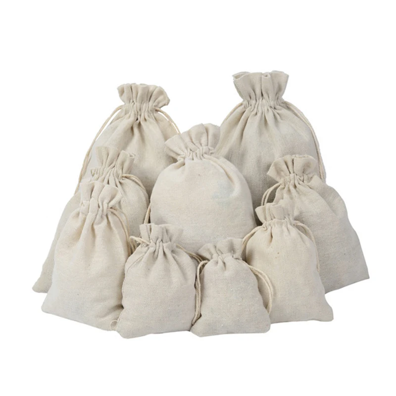

Multifunction Drawstring Bags Storage Organizer Foldable Calico Bags Linen Big Tote Bag For Christmas Gift Home Garden Supplies