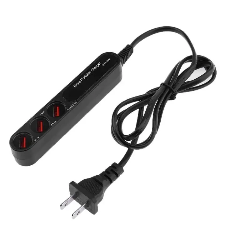 

Portable US Plug 110V-240V 3 Port USB Hub Power Charger Splitter Adapter