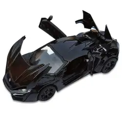 1:32 Lykan hypersport-автомобиль сплав литые модели автомобилей звук и бордовый тянуть назад автомобиль игрушки подарки для детей подарок на день