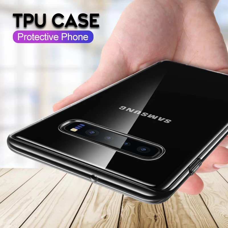 Silicone TPU Phone Cases For Samsung Galaxy S10 S8 S9 A30 A40 A70 A20 A10 A7 A8 A6 Plus 2018 Transparent Cover A50 |