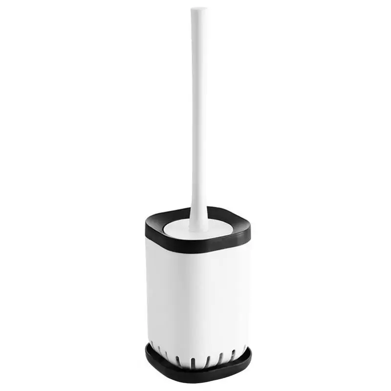 

Toilet Brush Set Soft Bristle Household Wall Suction Type Bathroom Punching Free Long Handle No Dead Angle Cleaning Brush