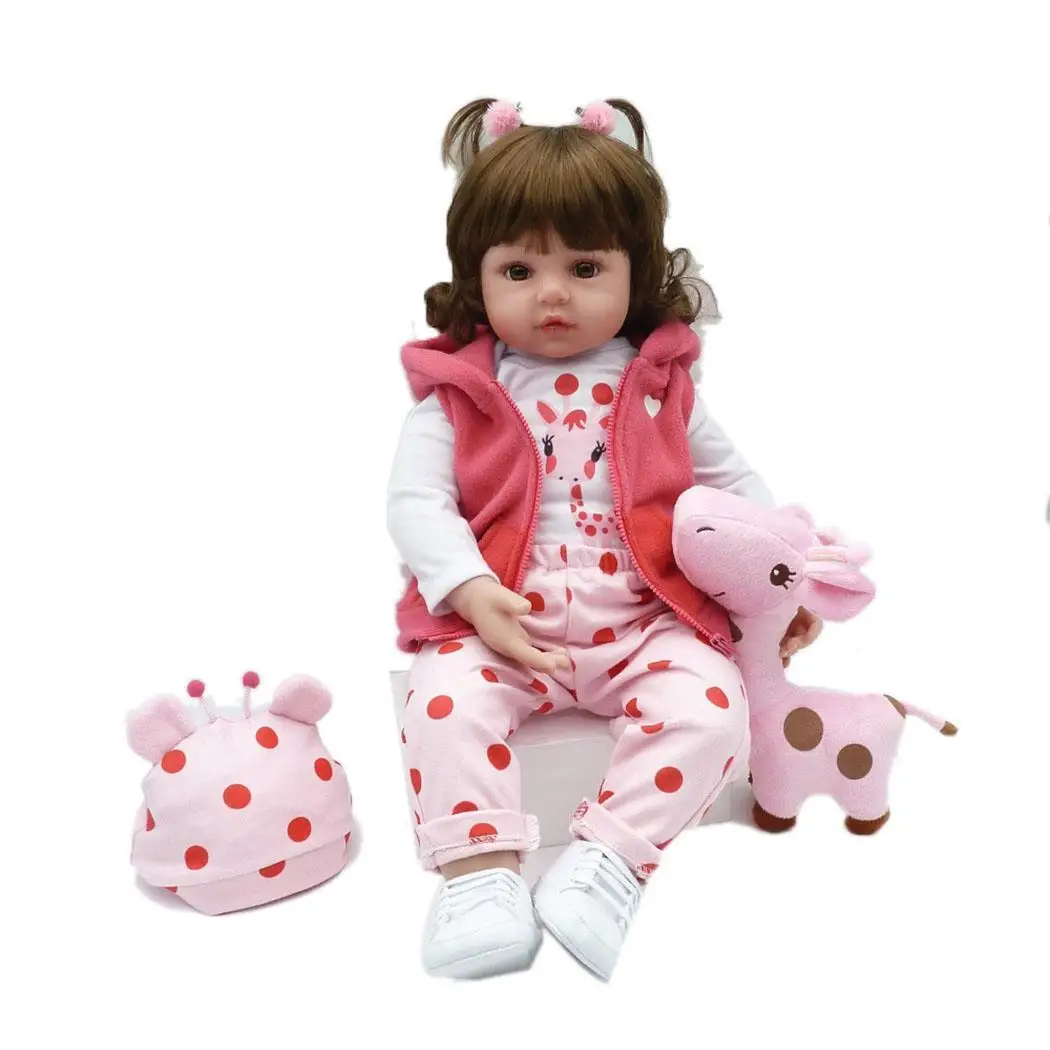 

58cm Silicone Reborn Baby Dolls Baby Alive Realistic Boneca Bebe Lifelike Real Girl Doll Reborn Birthday Christmas