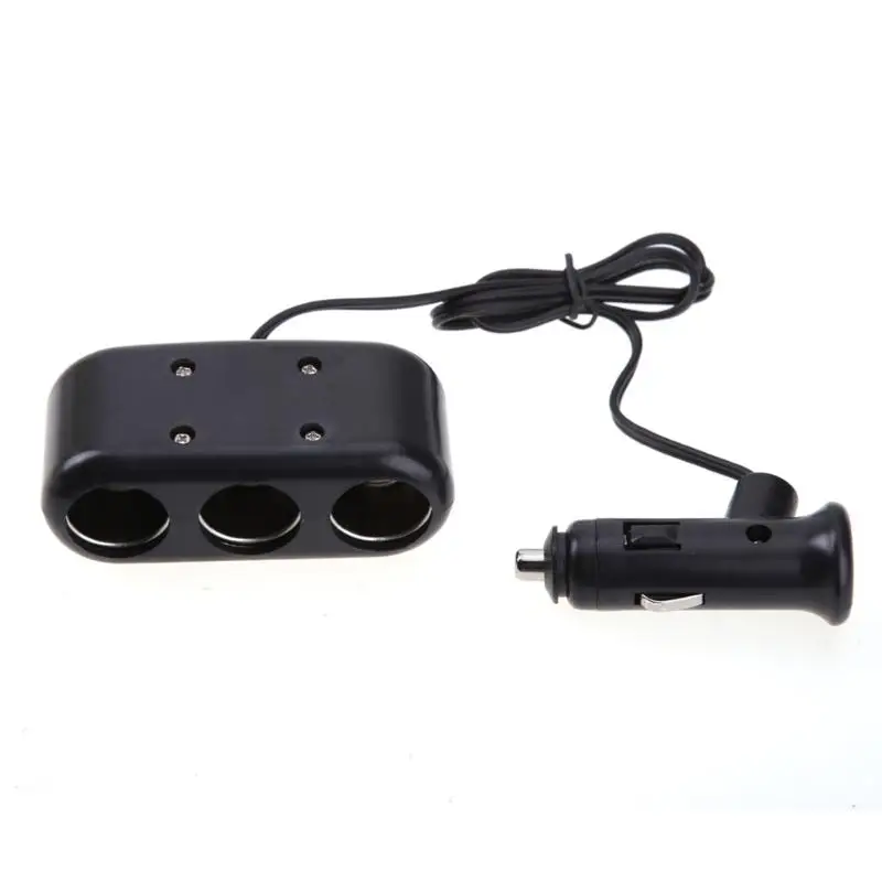 

3 Way Car Cigarette Lighter Socket Plug Power Adapter USB Port Car Charger with LED Display High Quality Car Cigarette Lighter