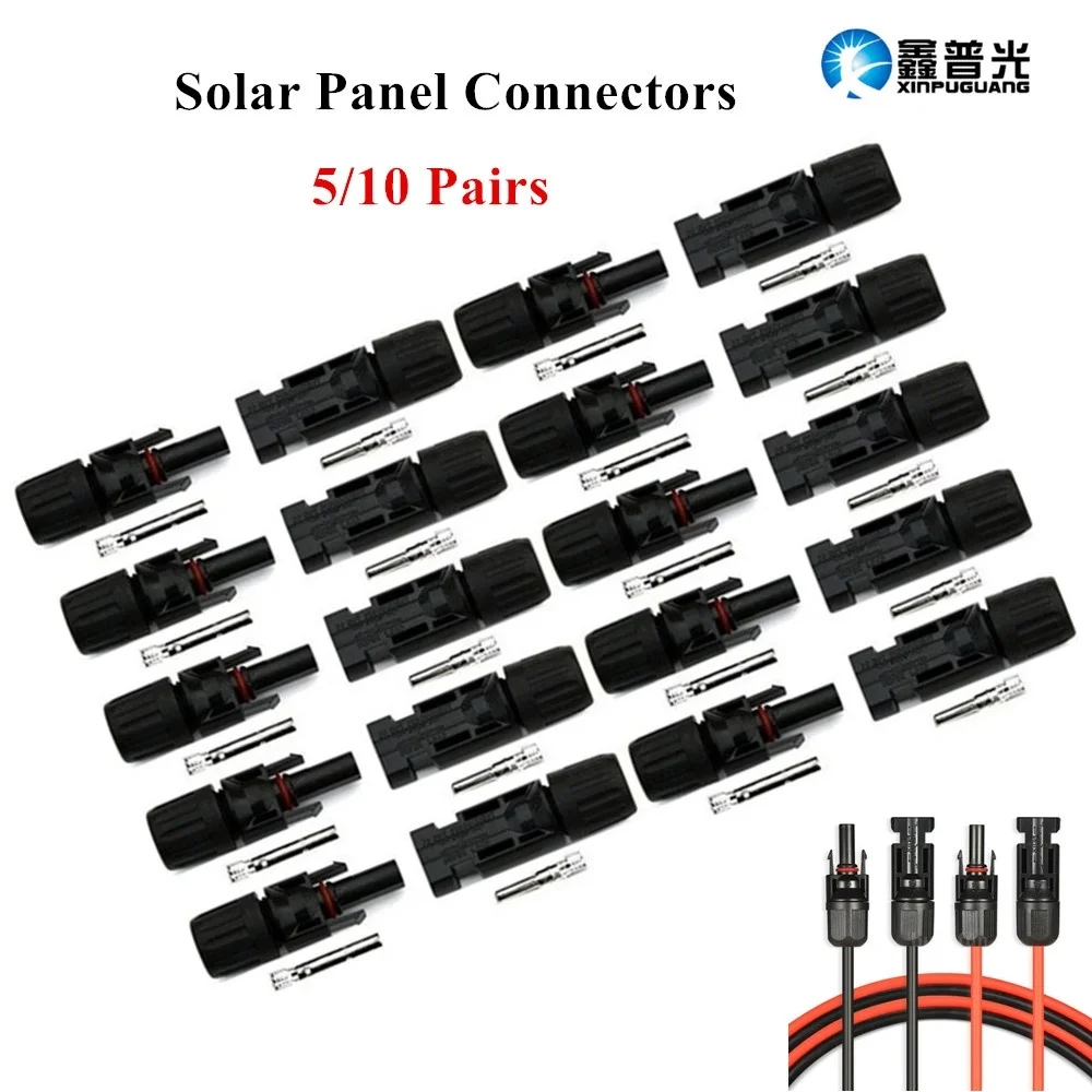

Connector Ring Panel Pack Solar Durable Connectors Cable MC4 5/10 Pairs Connectors Cable / Seal Male of Female Panel
