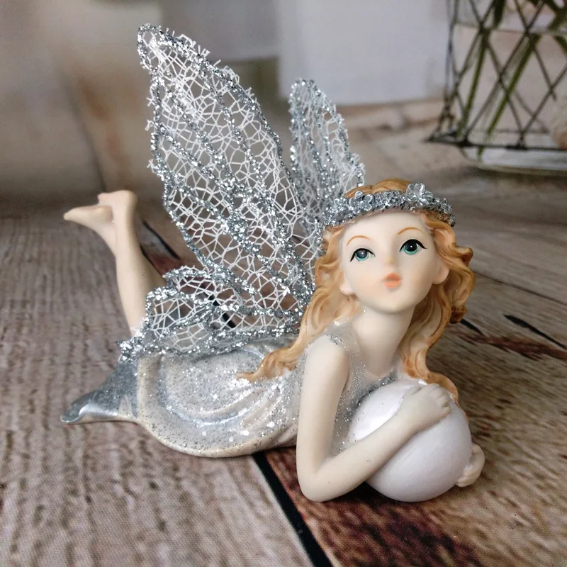 Fairy Maiden Resin Crafts Living Room Bedroom Ornament Home Decoration