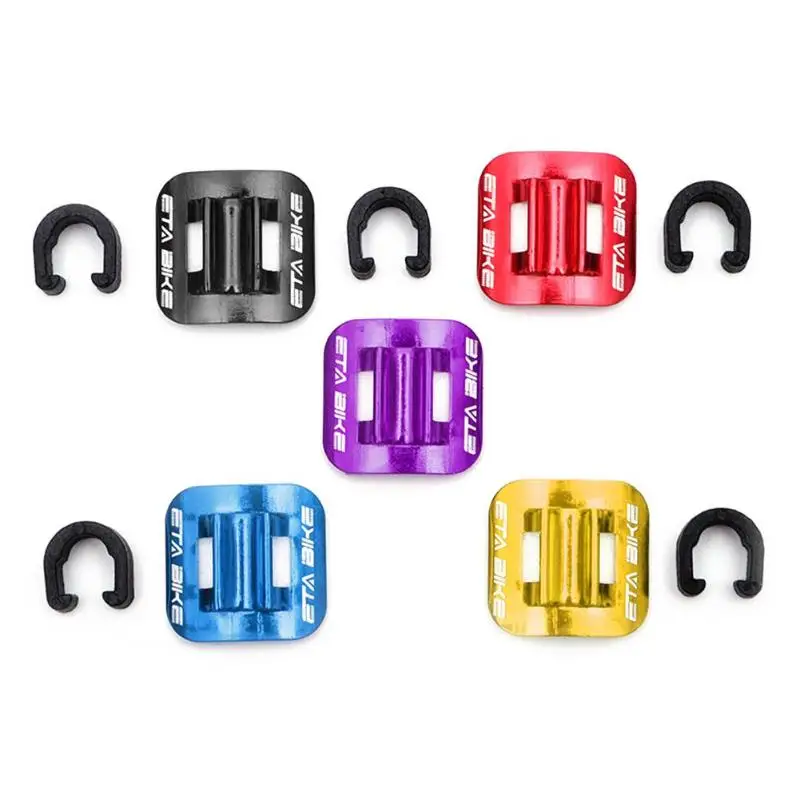 

5pcs Cycling Bike Brake Cable Guide Clips Bicycles Gear Shift Line Wire Hose Guides Aluminium Alloy C Buckles Clamps