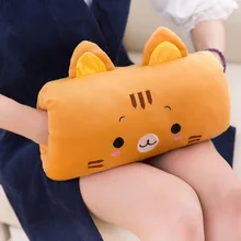 Зимние милые Мультяшные игрушки грелка для рук Мультяшные животные мягкая Ручная фиксация теплая плюшевая хлопковая игрушка Подушка плюшевая подушка подарок на день рождения