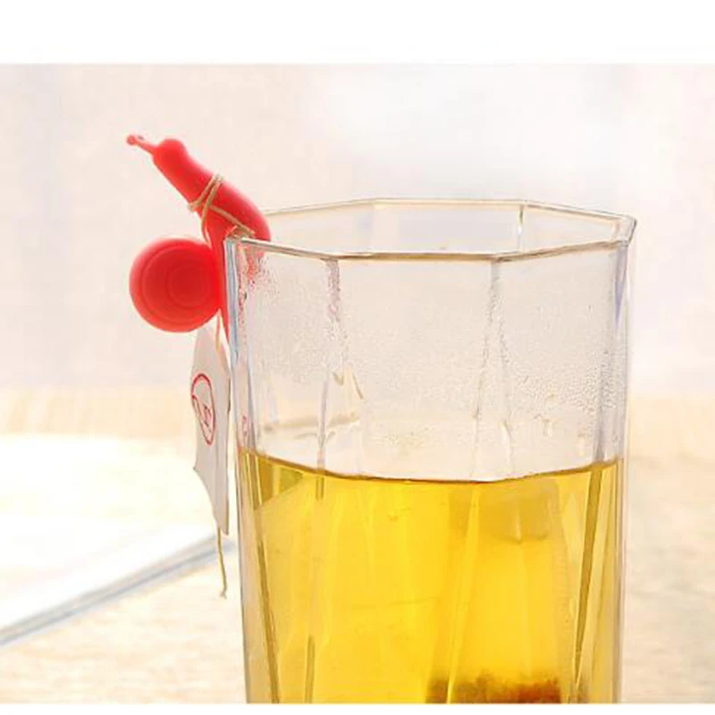 

10 PCS Cute Snail Shape Silicone Tea Bag Holder Cup Mug High Quality Hanging Tool Home Decor Tea Tools
