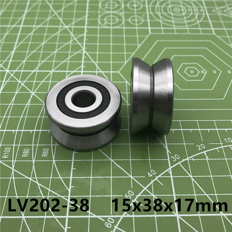 Роликовые подшипники V Groove Lv202 38 Zz Rv202/15 10 15*38*17 (прецизионные двухрядные шарики) Abec 5
